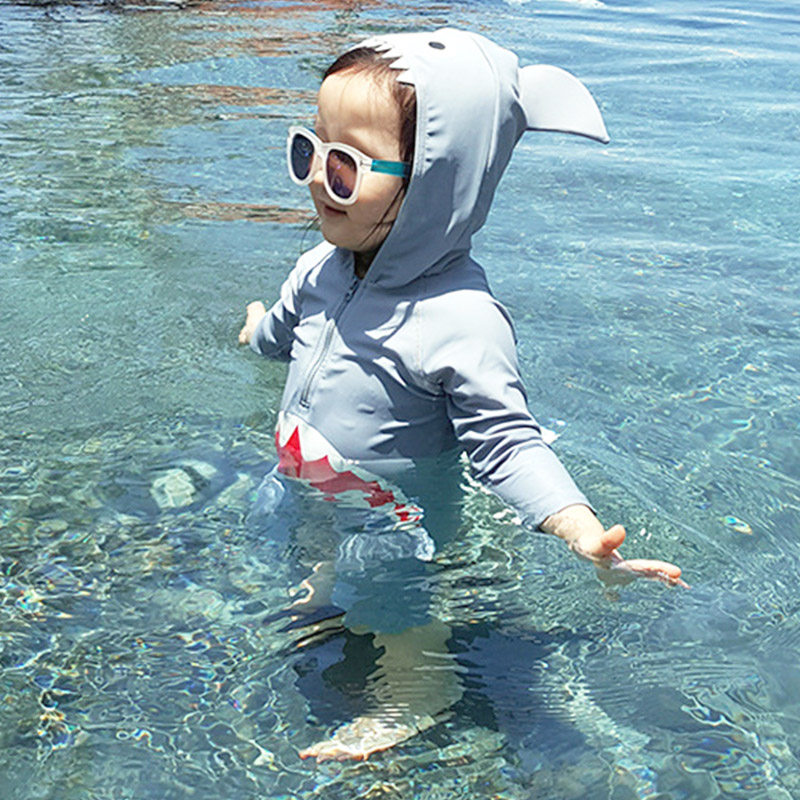 儿童泳衣男童小童0-1泳装2岁小孩泳裤幼儿连体婴儿宝宝游泳衣