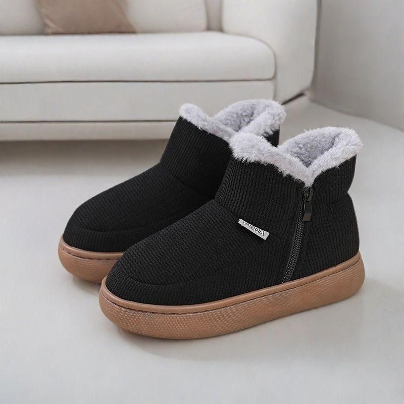 冬季保暖中老年棉鞋老人防滑软底妈妈高帮棉拖鞋女款男士加绒加厚