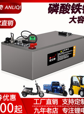 高倍磷酸铁锂电池大容量48V60V72V100ah三轮四轮电动汽车房车电瓶