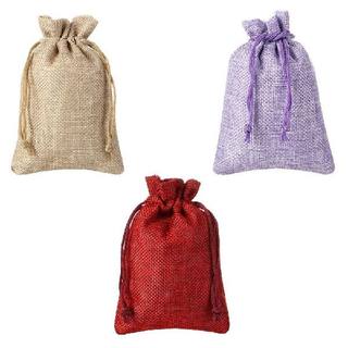 推荐Home Decor Sack Hessian Burlap Linen Jute Gift Bags Wedd