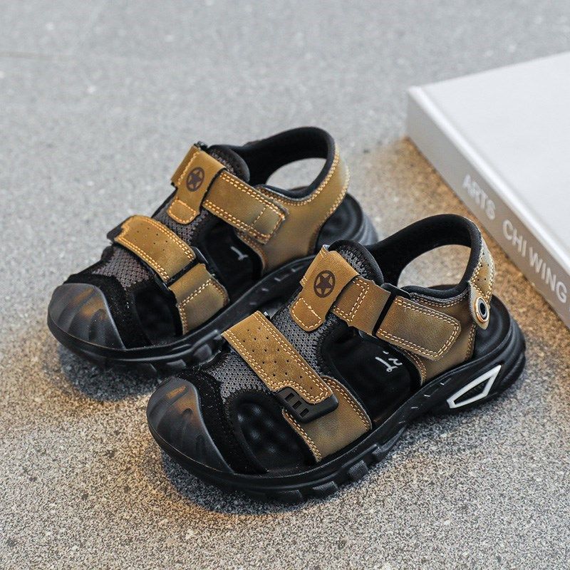 男童凉鞋包头2024新款夏季儿童中鞋子潮大童小男孩宝宝软底沙滩鞋,童鞋/婴儿鞋/亲子鞋,凉鞋,淘宝优惠券,粉丝福利购,淘宝优惠卷