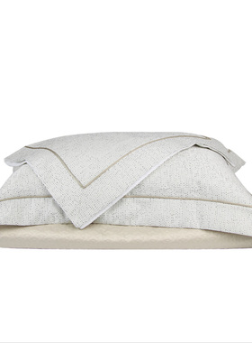 样板间床品白色机理主次卧床品四件套北I欧简约床品多件套  布瑞