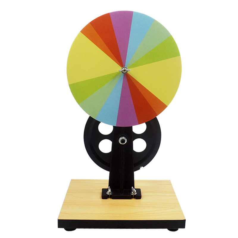 牛顿七色盘大号手摇牛顿彩色盘光的合成科学实验中学物理教学器材