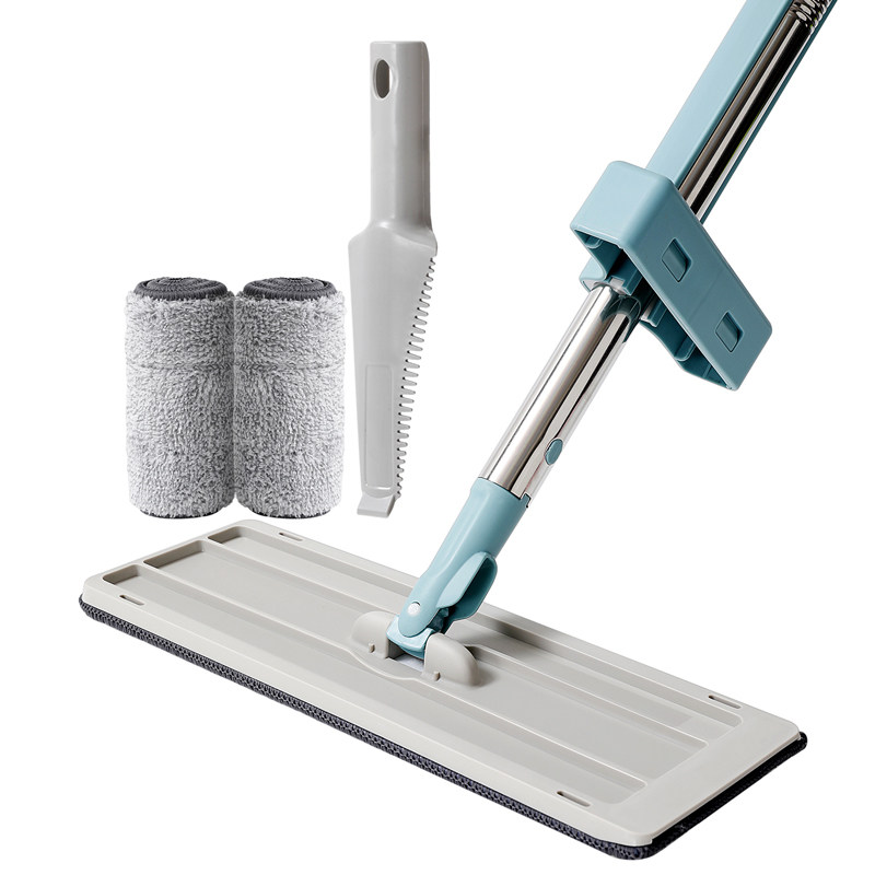 美丽雅推水平板拖免手洗s家用懒人拖把干湿两用木地板瓷砖挤水拖