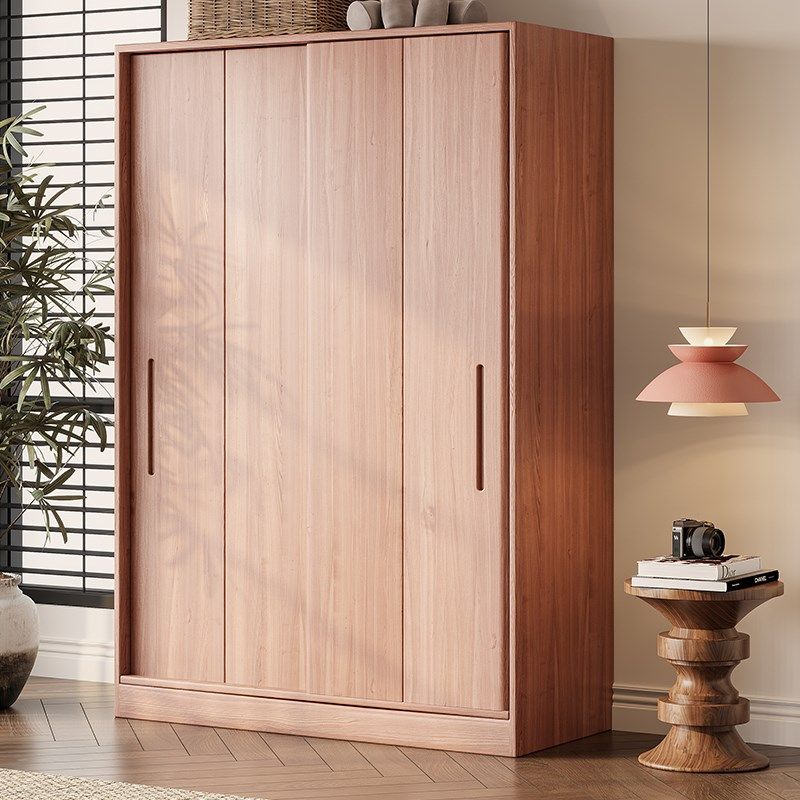 全实木衣柜现代简约卧室金丝红檀木推拉门衣橱收纳挂式落地移门柜,住宅家具,独立衣柜,淘宝优惠券,粉丝福利购,淘宝优惠卷