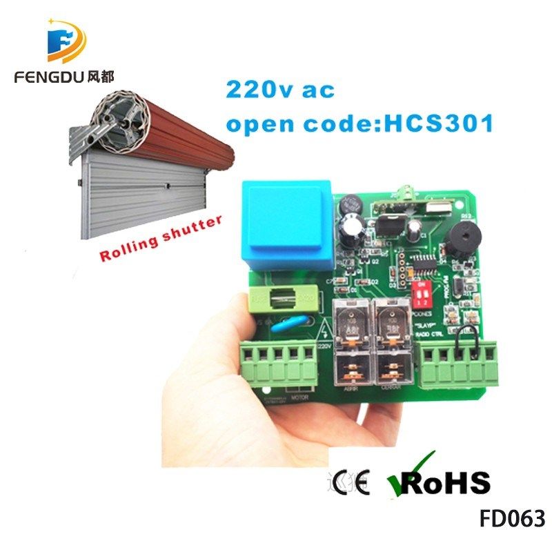 1PCS Receiver +2PCS Remote control 220v roller shutter rf re