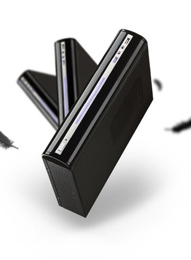 E.mini 2007C Vertical Mini ITX Case With Fan SB Audio HDD SA