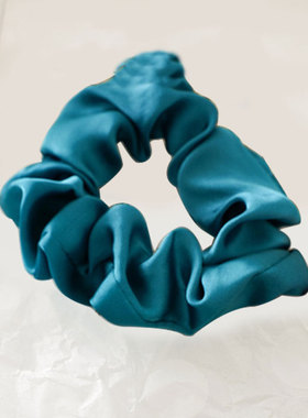 小众高货Women Silk Scrunchie Elastic Handmade Multicolor Hai