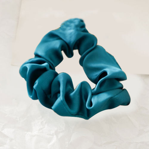 小众高货Women Silk Scrunchie Elastic Handmade Multicolor Hai