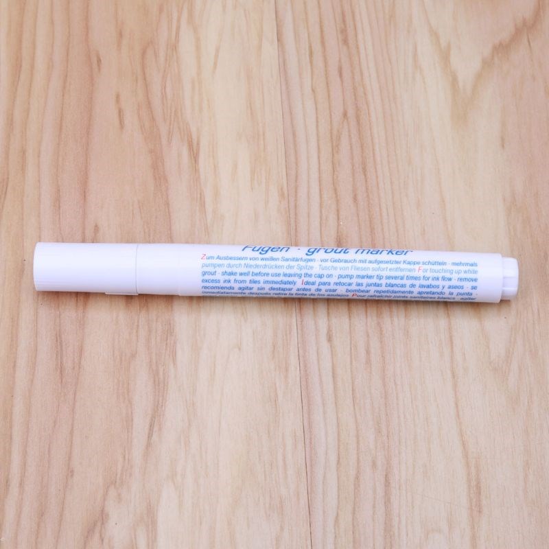 4Pcs Tile Grout Pen White Grout Renew Repair Marker with Rep-封面