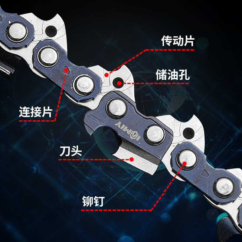 链条20寸18寸德国进r1电锯链条口6条12寸伐木汽油锯链寸钛 五金/工具 电链锯 原图主图