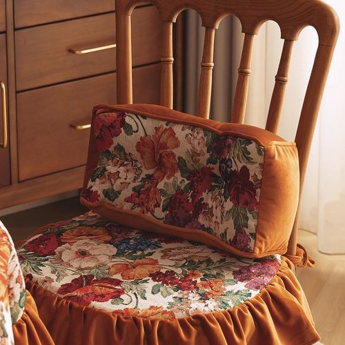 美式田园沙发靠腰靠枕家居卧室公室枕头午睡创意提花异型抱枕