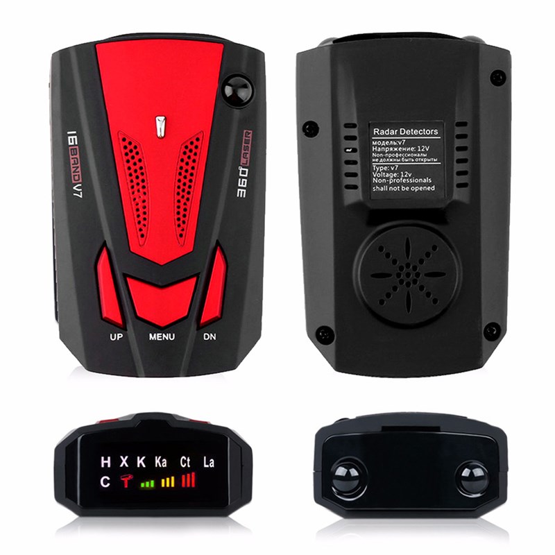 推荐1pc Auto 16 Band GPS Car Radar Detector for Car V7 X K N