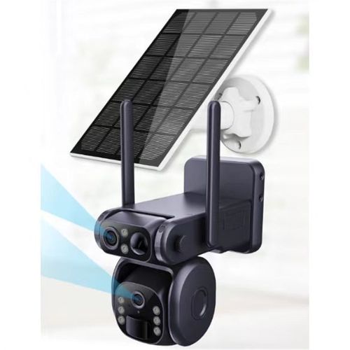 QSM8太阳能摄l像头户外高清球机监控摄像头室外防水室外墙角监控