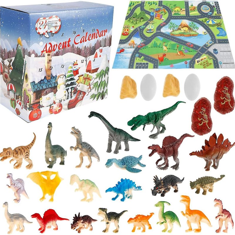 速发Christmas Countdown Dinosaur Blind Box Advent Calendar D 玩具/童车/益智/积木/模型 其它玩具 原图主图