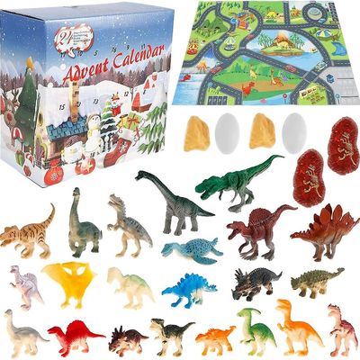 速发Christmas Countdown Dinosaur Blind Box Advent Calendar D