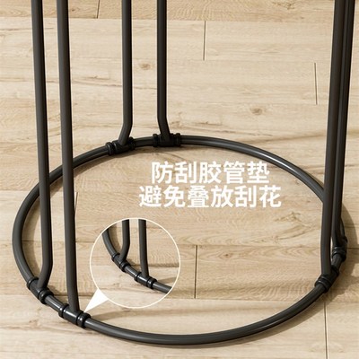 促销促销家用凳子客厅圆凳现代简约餐桌椅可叠放加厚餐V桌备用凳