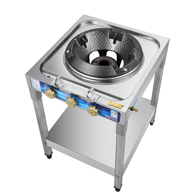 猛火灶商用瓦斯灶单口炉液化气灶台高压猛火炉熄火保护瓦斯炉文武