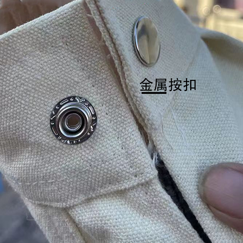 全棉焊工工作服男装防烫套装白色帆布劳保服耐磨专业电焊阻燃纯棉