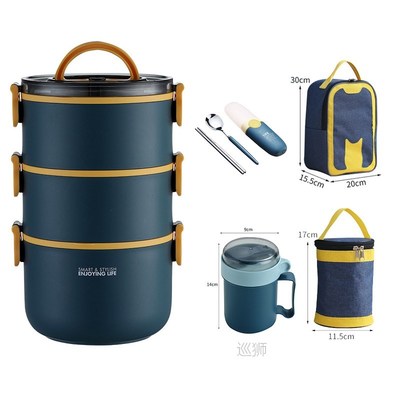 BPA-Free Lunch Box Japanese Bento Boxes Microwave Food Stora