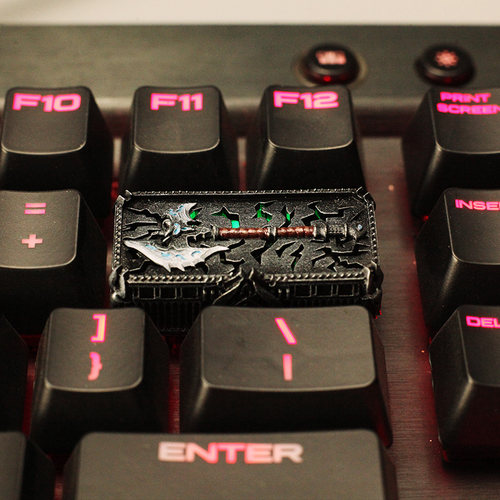 怀旧冰冠堡垒霜影哀伤剑橙斧键帽机械键盘树脂立体个性游戏男友礼