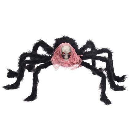 速发new2pcs 50cm New Halloween Decorations Skeleton Spider G