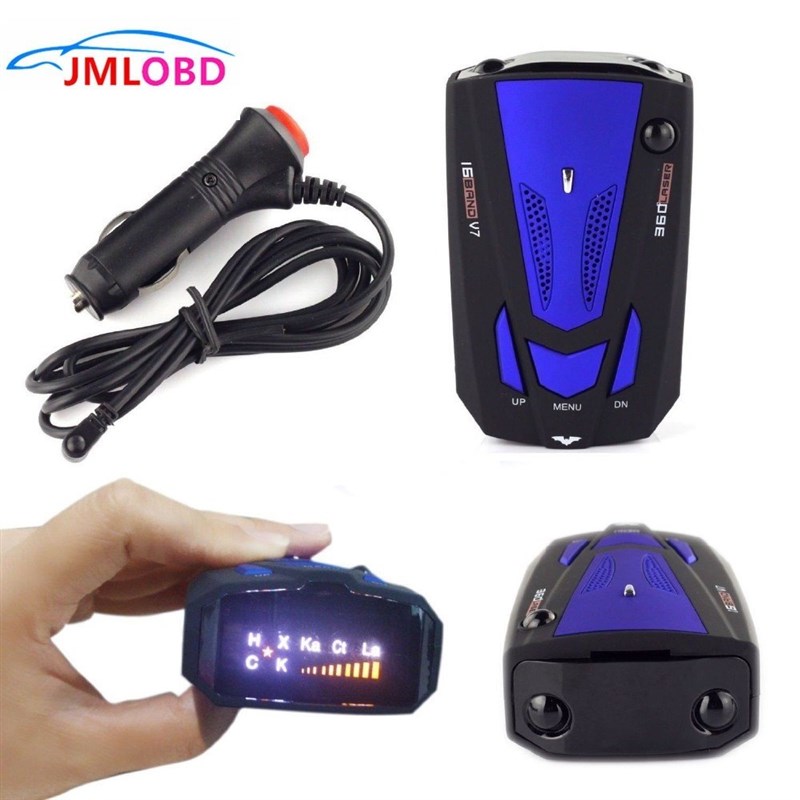 极速360 Degrees Car Radar Detector 16 Band Voice Alert Laser