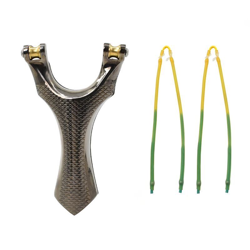 全新天罡滑轮弹弓精准打鱼射鱼速射不锈钢鱼鳔专用过顶弹弓