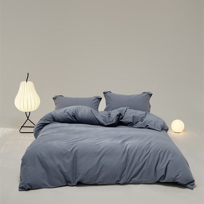 ▲SOAPLAND 100支轻磨毛纯棉春秋冬四件套 纯色10色可选