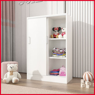 定制儿童实木衣柜卧室矮柜小户型简易储物柜简约现代白色小柜子