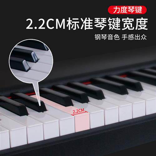 新品便捷式电子钢琴88键力度家用成人考级幼师教学儿童初学者数码高性价比高么？
