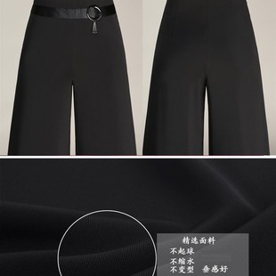 垂感妈妈裤 侧拉甩裤 休闲长 直筒裤 2024年e新春秋冬女士高腰阔腿裤