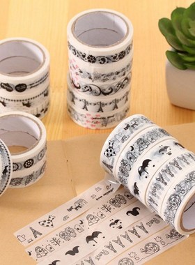 2pcs DIY Decorative Masking Tape 15mm * 10m Cute Scrapbookin
