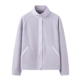 秋季 摇粒绒外套 新款 立领撞色户外轻薄宽松保暖长袖 3111 女装