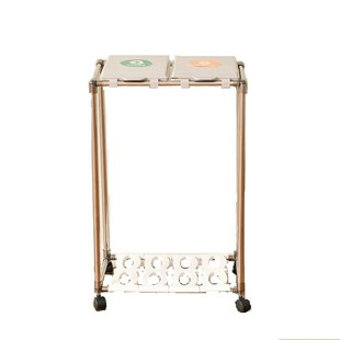 分类垃圾桶家用公司干湿分离3分4分类带轮塑料袋挂架简易多层架