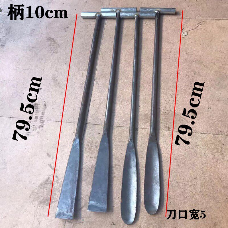 小众高货手工锻打香蕉专用铲刀钢铁下把刀加厚香蕉刀芭蕉刀去香蕉