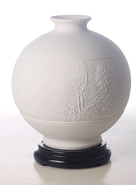 中式家居样板间摆件创意装饰花器花瓶工艺品书房笔架桌面文房四宝