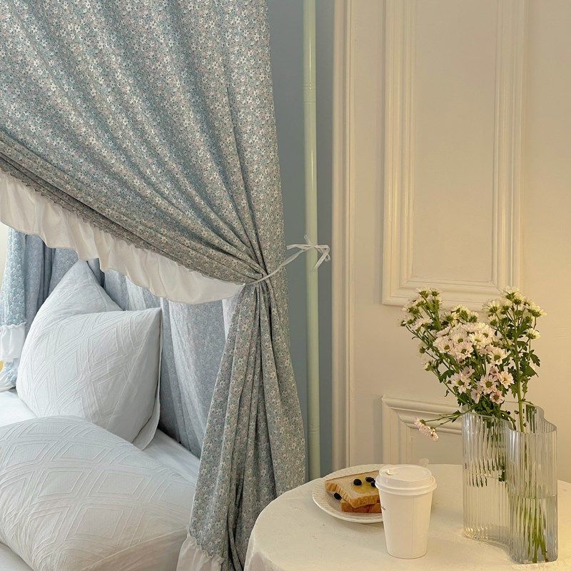 2023新款双层三开门蚊帐老式床公主风加厚加密帐纱1.8m遮光睡帐,床上用品,蚊帐,淘宝优惠券,粉丝福利购,淘宝优惠卷