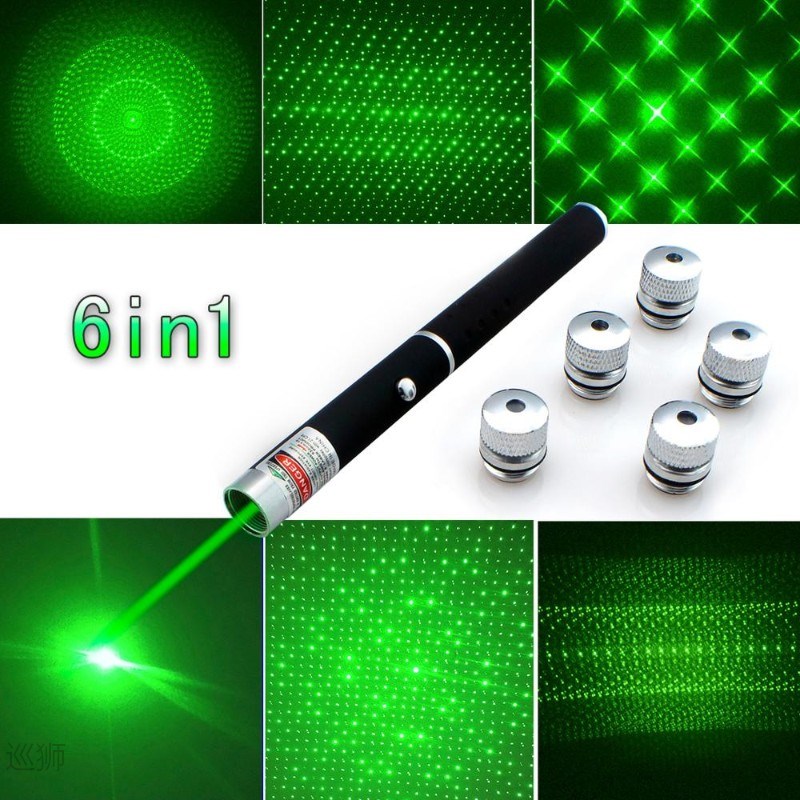 6in1 5mw 405Nm 530Nm 650Nm Red Green Blue Laser Pointer Pen