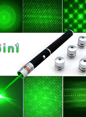 6in1 5mw 405Nm 530Nm 650Nm Red Green Blue Laser Pointer Pen
