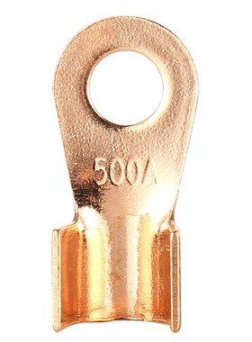 纯紫铜开口铜鼻子20/40/50/60/10K0A平方接头接线端子铜线