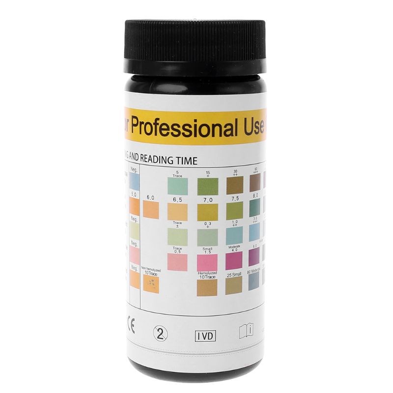 100Pcs URS-5K Glucose pH Protein Ketone Blood Urine Test Str