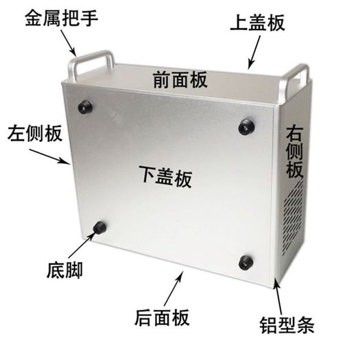 热卖210全铝型金属仪器仪表外壳主机壳DIY定制钻孔网版印刷200*15