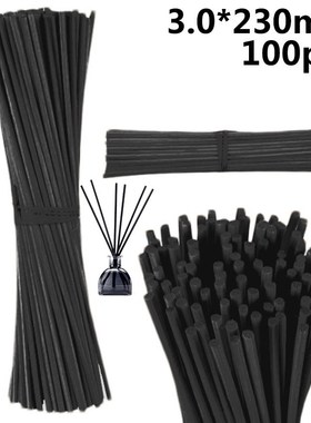 100pcs/set 3.0x230mm Reed  Black Rattan Home Fragrance Diffu