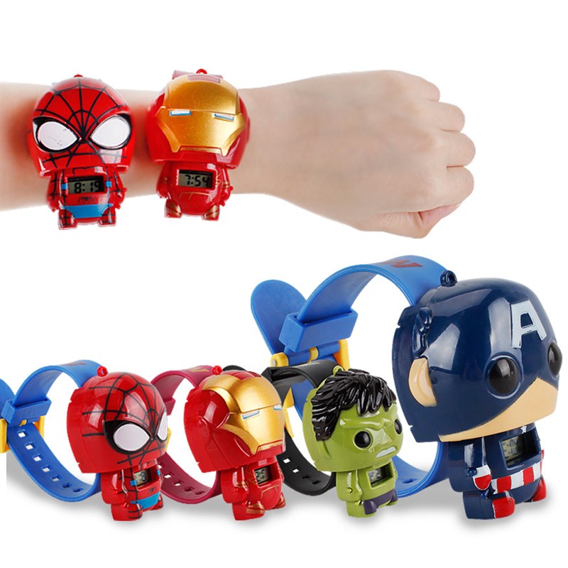 推荐New watch avengers iron man hulk spider-man action figur