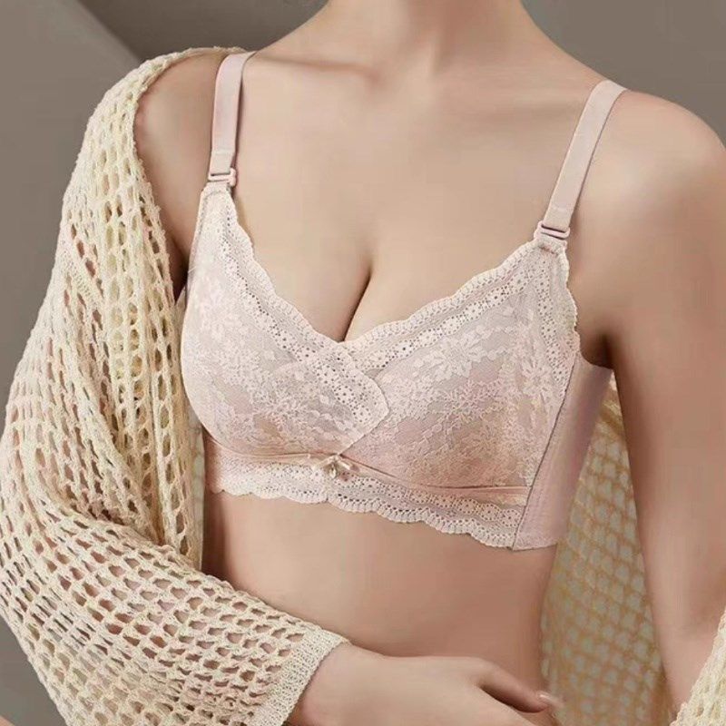 小胸显大聚拢超厚6CM内衣女无钢圈防下垂收副乳调整型加厚文胸罩