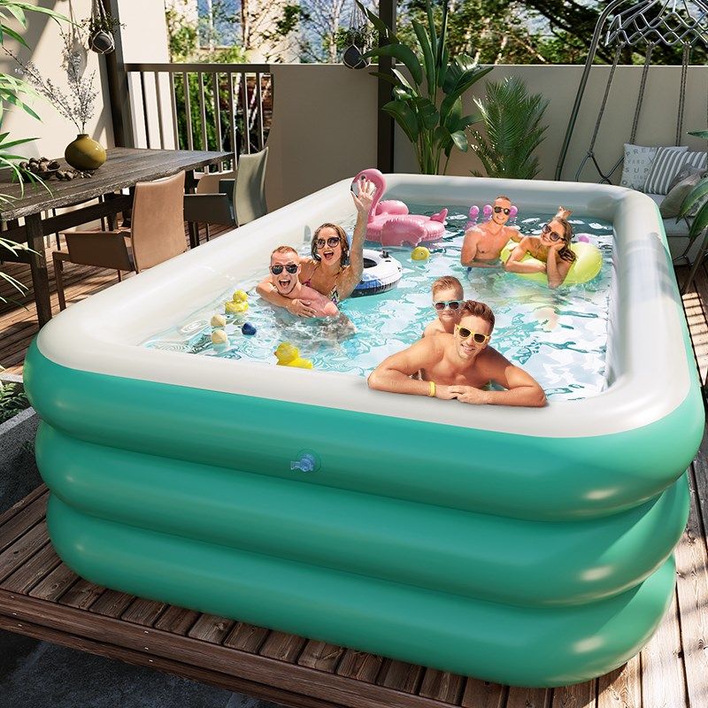 充气游泳池儿童家用大型折叠洗澡桶宝宝婴儿小孩户外特厚家庭水池