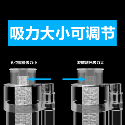 鱼马桶粪便分离器自动吸便收集器缸底滤三合一循环泵粪鱼缸过滤器