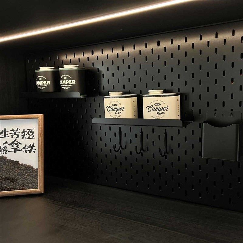 【折扣价】免打孔铁艺洞洞板置物架书桌墙面挂墙五金金属挂板收纳,收纳整理,收纳洞洞板,淘宝优惠券,粉丝福利购,淘宝优惠卷