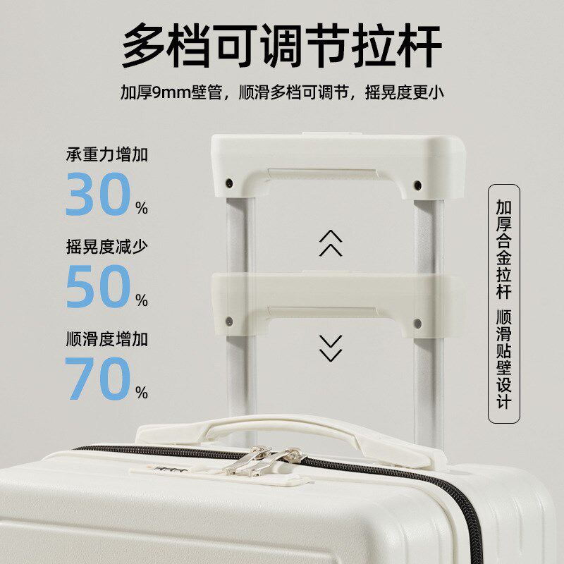 多功能行李箱18寸女迷你高颜值拉杆箱静音轮密码旅行箱16寸登机箱